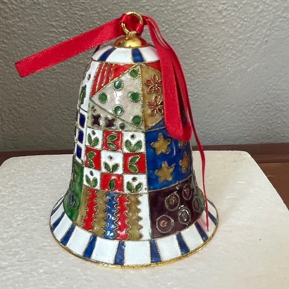 Ceramic Christmas Bell Ornament - Picture 3 of 5